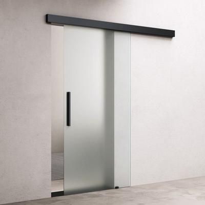 Doporro - Design Glasschiebetür 102,5 x 215cm 15mm Wandabstand Schiebetür mit ESG-Sicherheitsglas Image