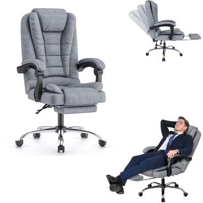 Bigzzia - Bürostuhl Ergonomischer Bürostuhl bis 130kg - mit Verstellbarer hoher Rückenlehne und Image
