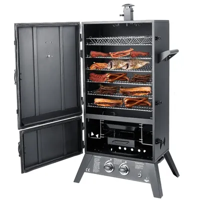 Vimmerson American Texas Grill Gas Smoker Commercial Household Charcoal Grill Firewood Smoker