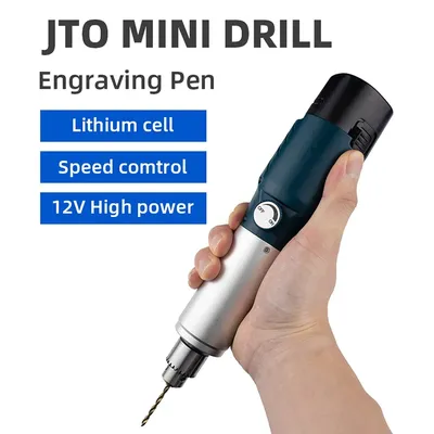 Cordless Electric Drill Dremel Battery Rechargeable Drill Dremel Woodworking Engraving DIY Engraver Wireless Drill