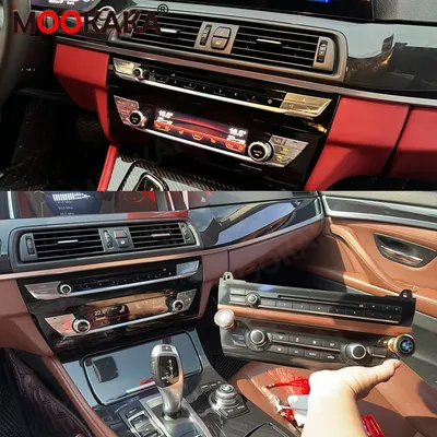 Air Conditioning Board Upgrated G38 For BMW 5 Series F10 F11 5GT F07 F18 2018 - 2023 AC Panel Air LCD Touch Screen AI Voice