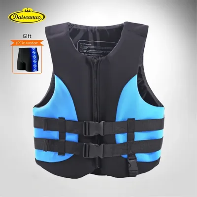 Surfing Life Jacket for Adult, Waterproof Neoprene Vests, Snorkel, Surf, Water Ski, Kayak Safety Equipment, Jackets, Swim Trunk