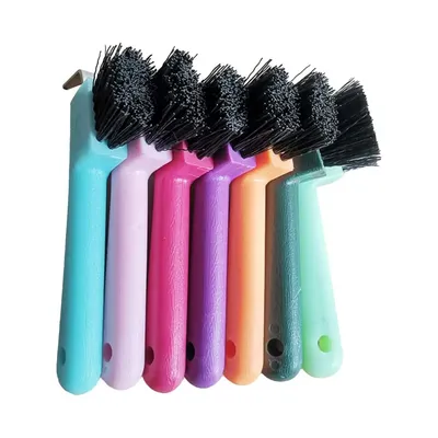 Horse Grooming Horseshoe Brush Horseshoe Brush Hanging Hole Horse Care Cleaning Brush Horse Hoof