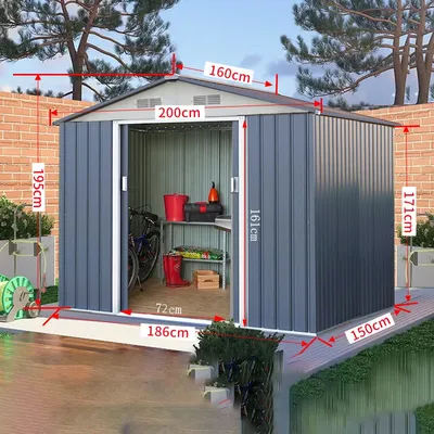 Outdoor Garden Shed Many Sizes and Color Options Tool Kit Storage House