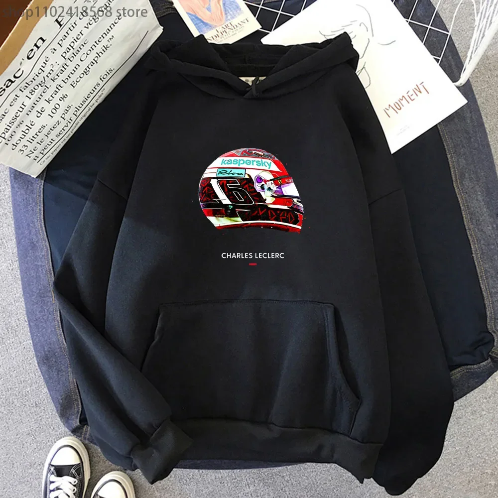 F1 Hoodie Hot Games Sweatshirt Oversized Hooded Y2k Clothes Cartoon Print Men Clothing Women Long Sleeve Fleece Top Y2k Pullover