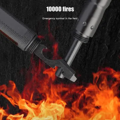 Mini Portable Self-defense Pen Flashlight Aluminum Alloy Ignition Tool Outdoor Emergency Distress