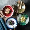 Japanese-Style Ceramic Noodle Risotto Bowl Salad Lotus Pattern Bowl Household Side Dish Bowl Fruit Snack Hotel Restaurant