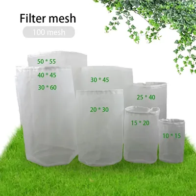 Beer Filter Bag Reusable Nylon Homebrew Beer Wine Brewing Strainer for Brewing Malt Boiling Wort