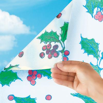 Holly Berries Cut-to-Fit Holiday Window Cling - 59.25 x 0.01 x 17.5