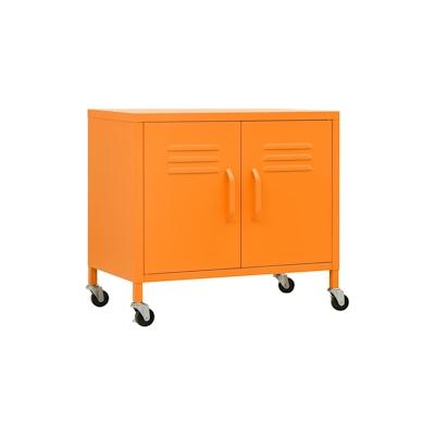 vidaXL Lagerschrank Orange 60x35x56 cm Stahl