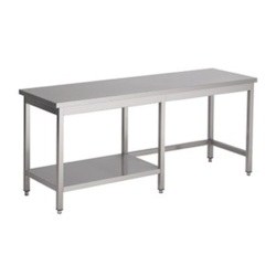 Combisteel Arbeitstisch mit ½ Grundboden aus Edelstahl 1600x600x900mm Image