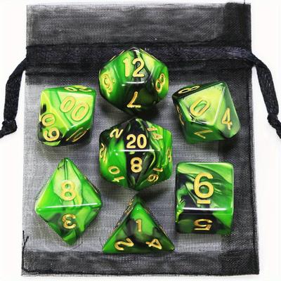 TEMU Mixing Colours Game Dice Set With Bag, 9 Different Styles For Portable Toys