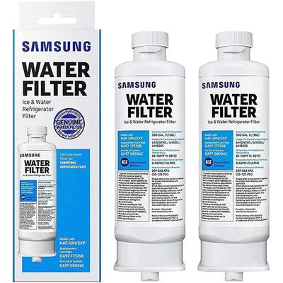 Rnemitery - 2er-Pack Ersatz-Kühlschrank-Wasserfilter DA97-17376B DA97-08006C haf-qin haf-qin/exp