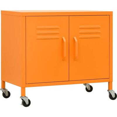 Lagerschrank Orange 60x35x56 cm Stahl Vidaxl