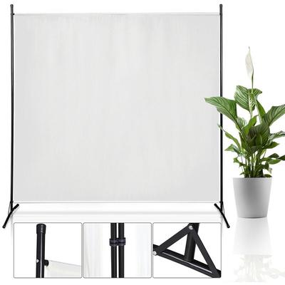 Swanew - Paravent Outdoor Raumteiler Garten Spanische Wand Trennwand Raumtrenner 1 teilig Beige Image