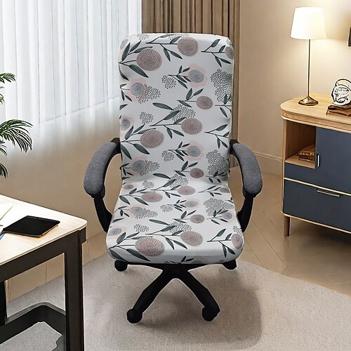 Bürostuhlbezug, dehnbarer und langlebiger Schonbezug, Möbelschutz für eine stilvolle und komfortable Arbeitsplatzdekoration Image