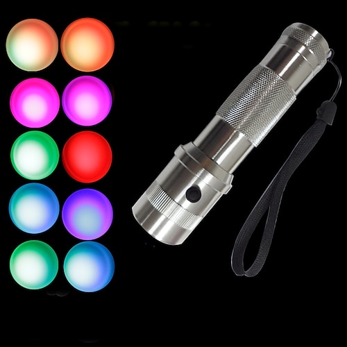 LED-Taschenlampe Notfall-Taschenlampe 10 Farben für Outdoor-Camping Image