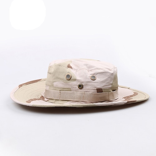 Herren Damen Tarnung Armee taktische Kappe Militär Boonie Hut Sonnenhut Angelhut Eimerkappe breite Krempe Outdoor UV-Schutz atmungsaktiv schnell trocknend Schweißtransporthut für die Jagd Angeln Klettern Sommer Image