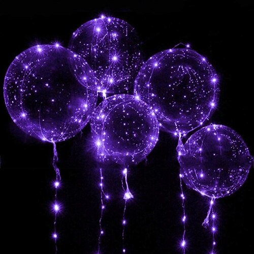 elegante Hochzeitsempfangsparty 10-teiliges LED-Ballon-Leuchtparty-16-Zoll-Bunte Ballons Hochzeitsbedarf Wohnheim-Partydekoration transparente Seifenblasendekoration Geburtstagshochzeit LED-Ballons Image