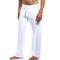 herren yogahose kordelzug schnell trocknend leicht fitness fitnessstudio training laufhose / hose unterteil weiß schwarz grau sport aktivwäsche dehnbar locker