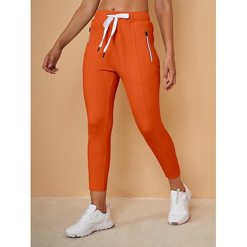 Damen Golf-Jogger Dunkelgrau Waldgrün Violett Unterteile Damen-Golfkleidung, Kleidung, Outfits, Kleidung Image