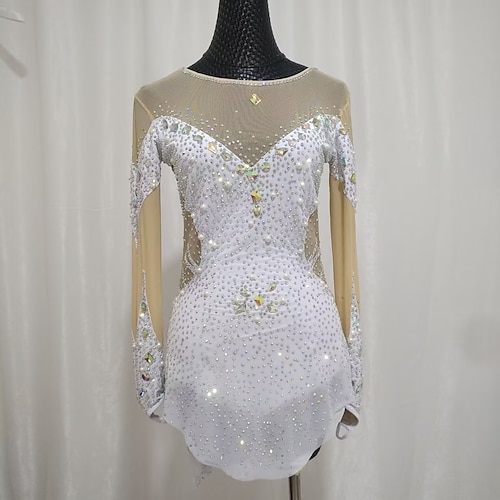 Eiskunstlaufkostüme Eiskunstlauf-Performancekostüme Graduierungskostüme Wettkampfkostüme Eiskunstlaufkostüme für Kinder und Erwachsene für Damen Maßgefertigte Spandex-Anzüge für Erwachsene und Kinder Image