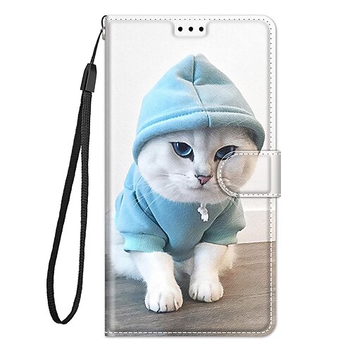 Handy Hülle Handyhüllen Für iPhone 14 Pro Max Plus 13 12 11 Pro Max Rückseite Mit Ständer Mit Handgelenkschlaufe Kartenfach Retro TPU PU-Leder Image