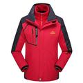 Per donna Giacca con Cappuccio Giacca da escursionismo Giacche 3-in-1 da escursionismo Esterno Calore Termico Impermeabile Antivento Pile staccabile Abbigliamento da trekking Abbigliamento da trekking