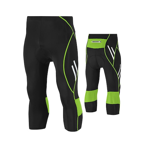 TRYSIL Herren Einfarbig Radsport-Radhose: 3/4 Fahrradhose Fahhrad Hosen Mountainbike MTB Straßenradsport Sport Bequem Atmungsaktiv Schwarz Blau Bekleidung Fahrradbekleidung
