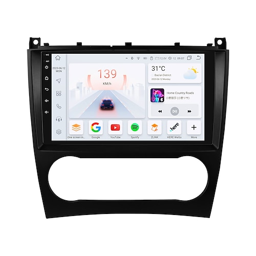 Autoradio-Multimediaplayer für 2004 - 2011 Mercedes Benz W203 W209 Android 9 Zoll Autoradio-Multimediaplayer GPS-Navigation DSP Bluetooth HD-Bildschirm