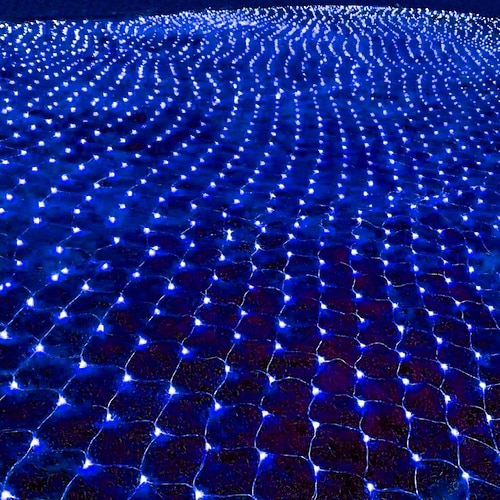 LED Netz Lichterkette IP65 6Mx4M 3Mx2M LED Flexible Netz Feenlichter 880Led 200Led Netz Lichter für Garten Hof Bunte Dekoration EU US UK Stecker AC110V 220V 230V Image