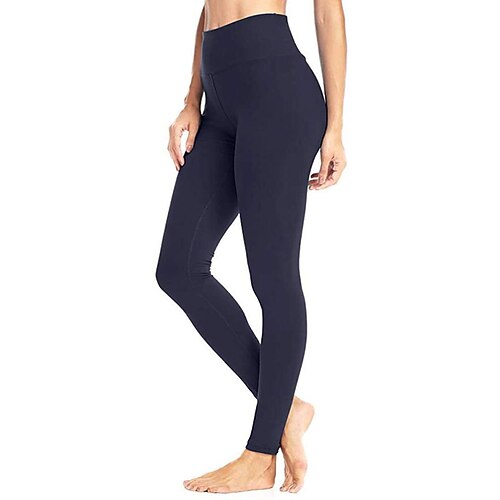Damen Yogahose Nahtlos Po-Lifting Bauchkontrolle Hohe Taille Fitnesstraining Laufen Fitness Kurze Leggings Unterteile Einfarbig Dunkelgrau Schwarz Weiß Spandex Herbst Sport Sportkleidung Hohe Image