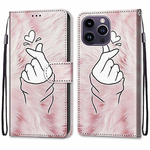 Handy Hülle Handyhüllen Für iPhone 14 Pro Max 13 12 11 Pro Max Mini Rückseite Mit Ständer Mit Handgelenkschlaufe Kartenfach Retro TPU PU-Leder Image