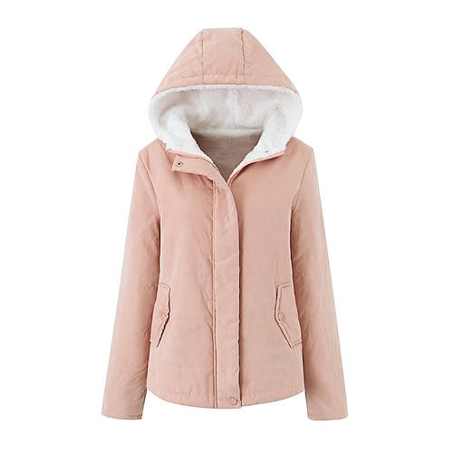 Damen Wintermantel Wanderfleecejacke Fleece Winter Draussen Warm Weich Bequem Fleecejacken Vollreißverschluss Camping / Wandern / Höhlenforschung Reisen Wintersport Schwarz Rosa Armeegrün Blau Khaki Image