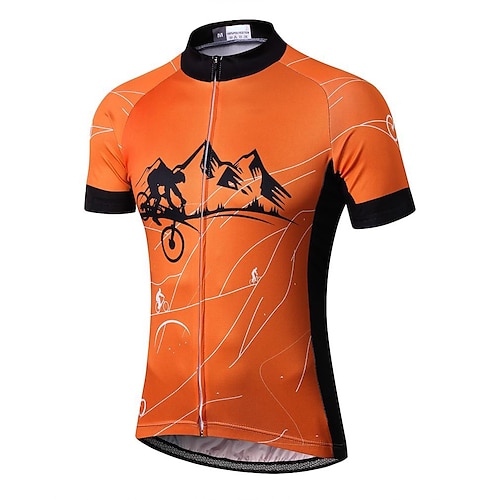 Herren Radtrikot Regenbogen Lustig LGBT Kurzarm Fahhrad Trikot Oberteil mit 3 Gesäßtaschen Mountainbike MTB Straßenradsport Schnelltrocknend Weich Rückentasche Bequem Sport Schwarz Weiß Gelb Image