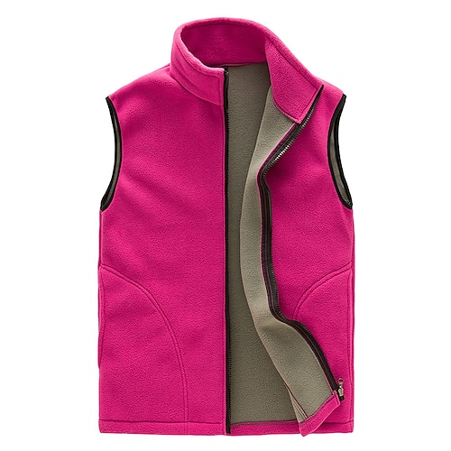 Per donna Gilet da pesca Cappotto invernale Gilet in pile da escursionismo Giacca Invernale Trench Top Esterno Calore Termico Antivento Asciugatura Rapida Multi tasche Inverno Poliestere Nero Rosso