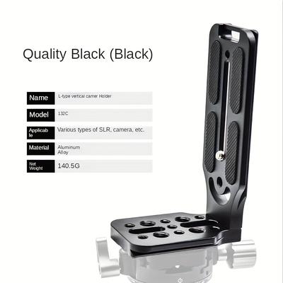 "TEMU Quick-release L Bracket For Dslr Cameras - Waterproof Metal Plate With 1/4" Screw, Compatible With & Fuji - Includes Hex Wrench & Screws" Image