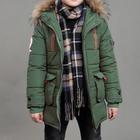 Boys' 3D Kids Puffer Jacket Plain Letter Down Jacket Coat Parka Long Sleeve Winter Active Cool Kids 4-13 Years School Street Regular Fit