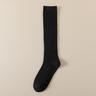 Autumn Winter Calf Socks Slightly Compressed Women's Style Black Warm All-match Stockings Autumn Knee-high Socks