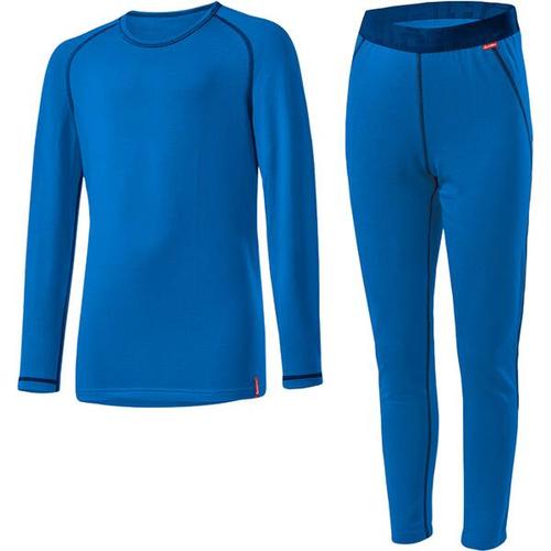 LÖFFLER Kinder SET LANG TRANSTEX® WARM, Größe 140 in Blau