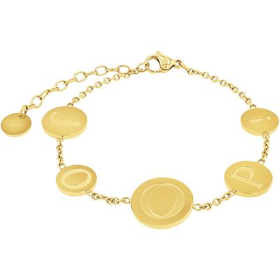 Armband JOOP "2038035", gold (gelbgoldfarben), Armbänder, Damen, Edelstahl