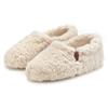 Hausschuh ELBSAND, Damen, Gr. 38, beige, Obermaterial: 100% Polyester. Futter: 100% Polyester. Decksohle: 100% Polyester. Laufsohle: 100% Synthetik, unifarben, casual, Schuhe, mit kuscheligem Fellimitat, Pantolette, Pantoffel, Hüttenschuh