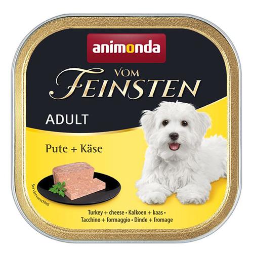 Sparpaket 44x150g mit Pute & Käse animonda vom Feinsten Adult Hundefutter nass