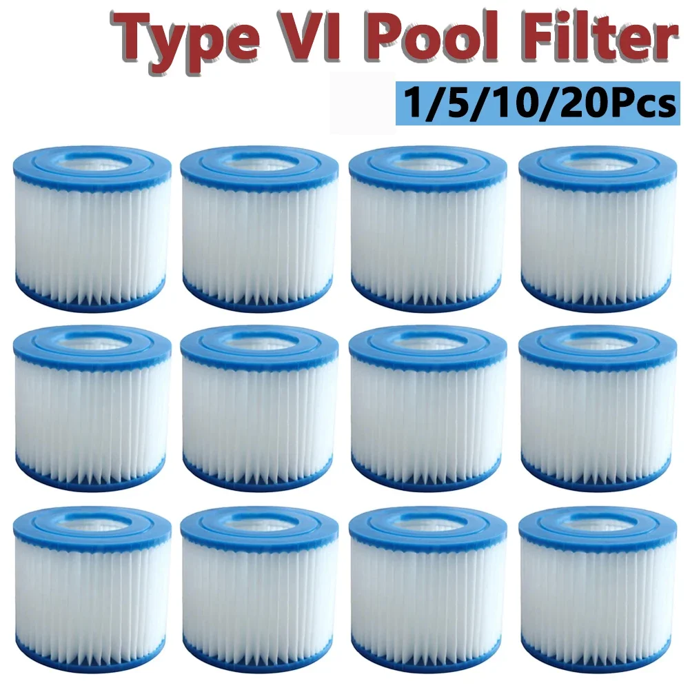 Cartouche filtrante de rechange pour piscine Intex Type VI, cartouche filtrante pour meilleure façon Flowclear, Lay-Z-Spa, 1 à 10 pièces
