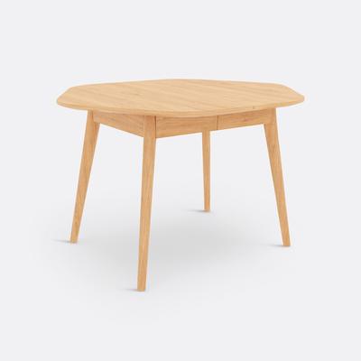 Biface Extendable Oak Veneer Dining Table (Seats 4-10)