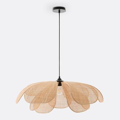 Lola 80cm Diameter Rattan Petal Ceiling Light