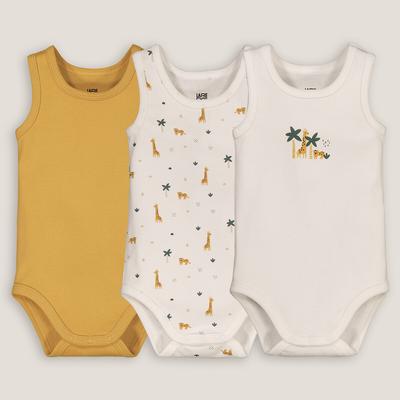 Pack of 3 Sleeveless Bodysuits