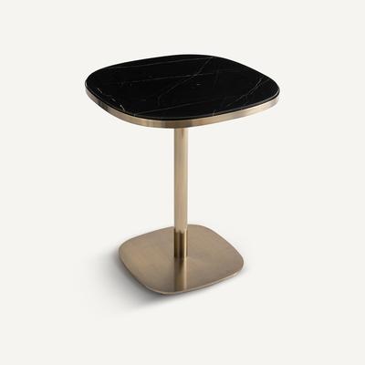Lixfeld Black Marble & Metal Bistro Table