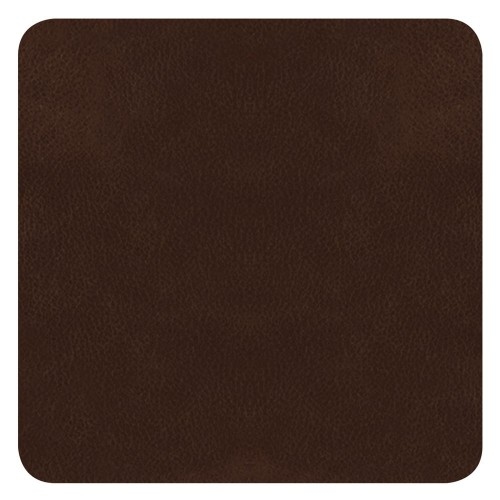 Exner 4er Set Rusticstyle Untersetzer 10 x 10 cm : toffee Büffelleder Image
