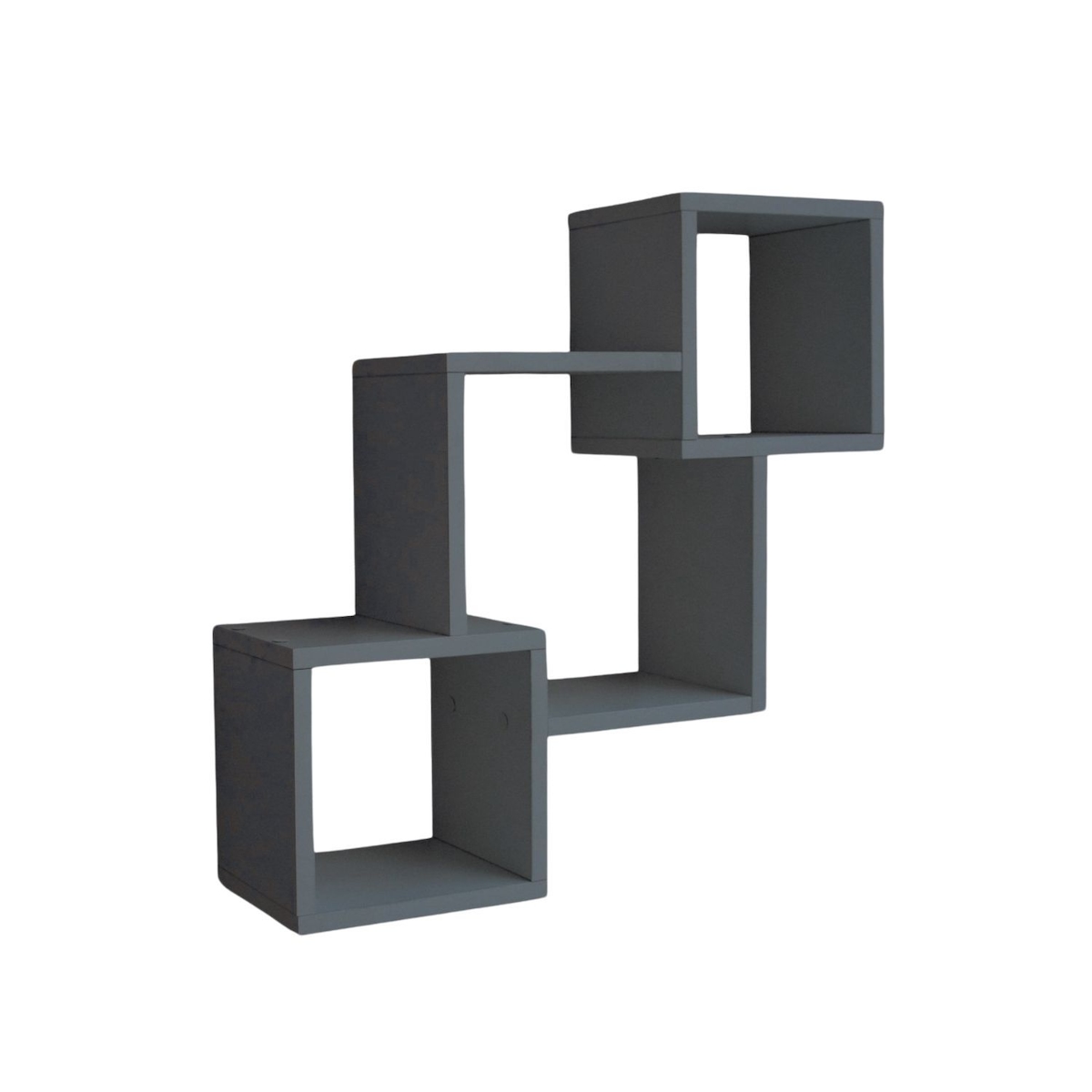 Wandregal Anthrazit CONNECT Bücherregal Holz Hängeregal Schweberegal LxTxH: ca 65x20x60 cm Image